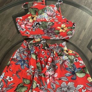 Floral two pieces Suit